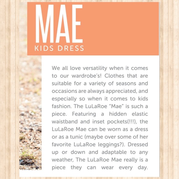 🧸🌸🐝 LulaRoe Girls Mae Dress w/pockets💕 - Picture 3 of 6